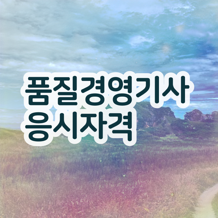  품질관련자격증 품질경영기사 응시조건 온라인으로 1학기 만에 끝낸 비법