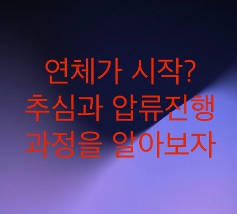  연체가 시작되면 추심과 압류진행에 대해서 알아보자 (연체기간 1달이 지나면 지급명령을 대응해야한다)