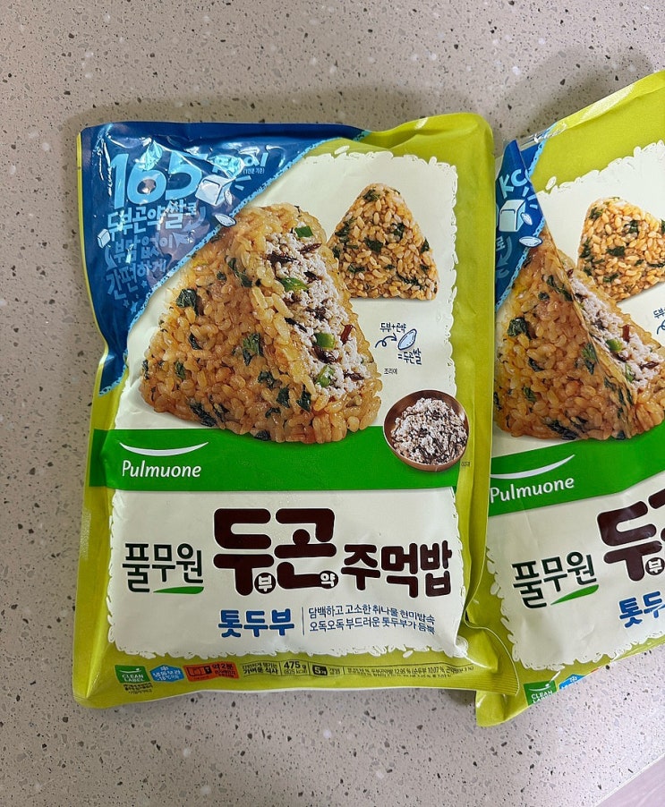  다이어트 주먹밥 추천 [ 풀무원 - 두부 곤약 주먹밥 ] 톳 두부맛 맛있어요!