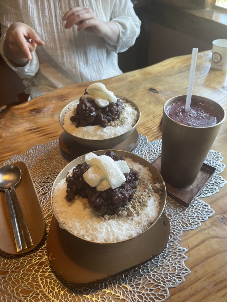  [정읍카페] 부드러운 빙수와 상큼한 블루베리 주스가 맛있는 ‘녹원찻집’