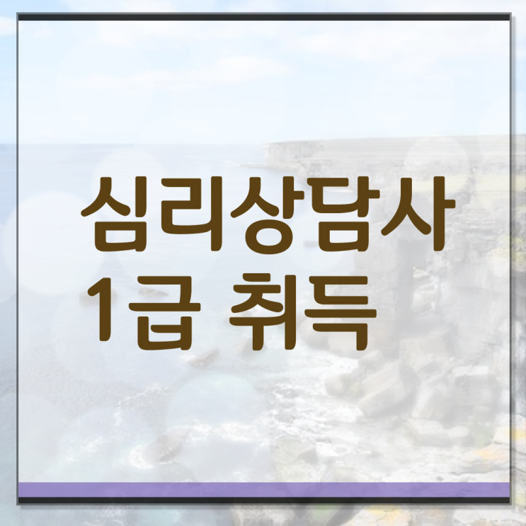  청소년 심리상담사 자격증 , 심리상담사 자격증 합격한 전략 최단기간 취득한 과정