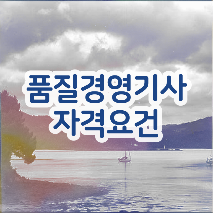  품질경영기사 접수 품질경영기사 응시자격 온라인 과정으로 4달 안에 성공한 비법