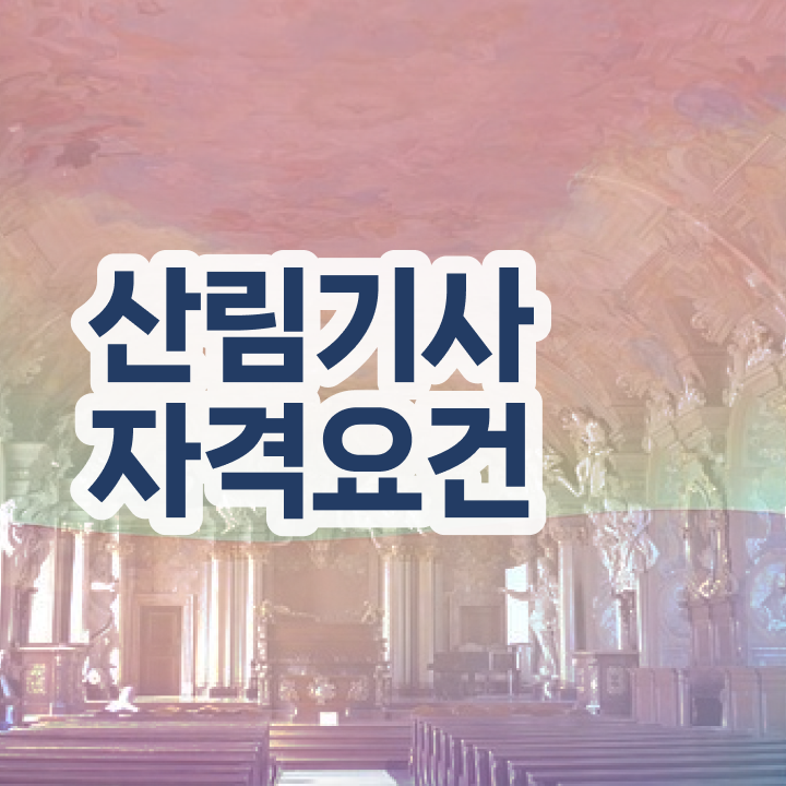  산림기사 시험 산림기사 시험응시조건 온라인으로 4개월 만에 완료한 노하우