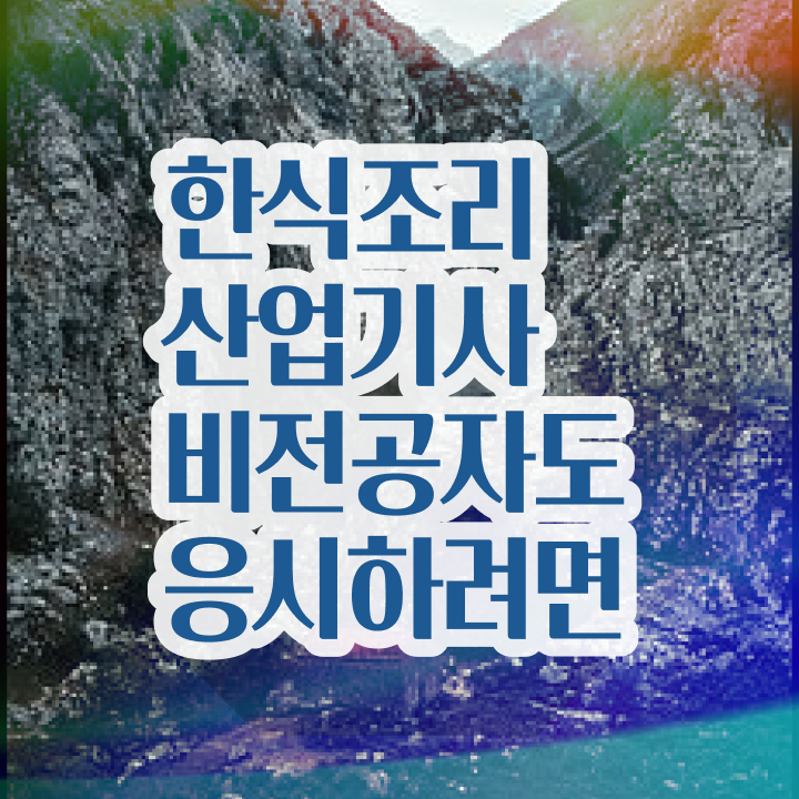  한식조리산업기사필기 한식조리산업기사 응시조건 온라인으로 5달만에 성공한 전략
