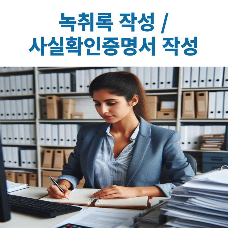  행정심판·이의신청·소송 등에 사용되는 녹취록 작성 방법 및 사실확인증명서 발급 받기