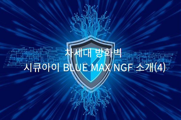  차세대 방화벽 시큐아이 BLUE MAX NGF 소개(4)