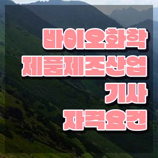  바이오화학제품제조산업기사 합격 바이오화학제품제조산업기사 응시조건 인강만 듣고 편하게 준비한 노하우