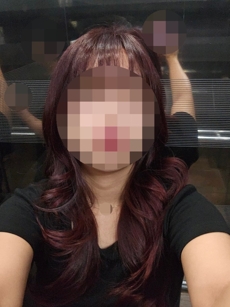  탈색없이 레드브라운염색 복대동미용실 이가자헤어비스 청주흥복드림몰점