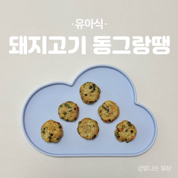 돌아기 유아식-돼지고기 동그랑땡, 오븐 냉동 보관