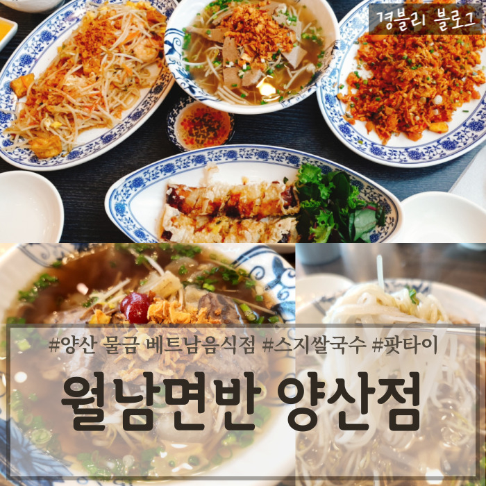  양산 물금 쌀국수 맛집 동남아 분위기 베트남 음식점 '월남면반 양산점'