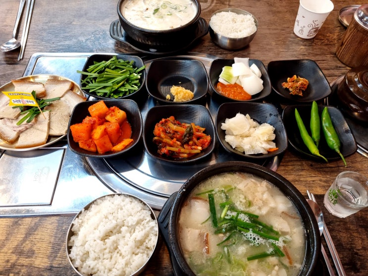  매일 끓이는 진한 돼지 국밥 맛집 부평 오국밥