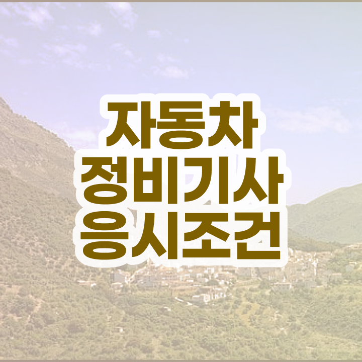  자동차정비기사난이도 자동차정비기사 시험자격 인강만 듣고 5달만에 완료한 비법