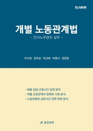  정관영 변호사의 '개별 노동관계법'으로 알아보는 노동법(도서추천)