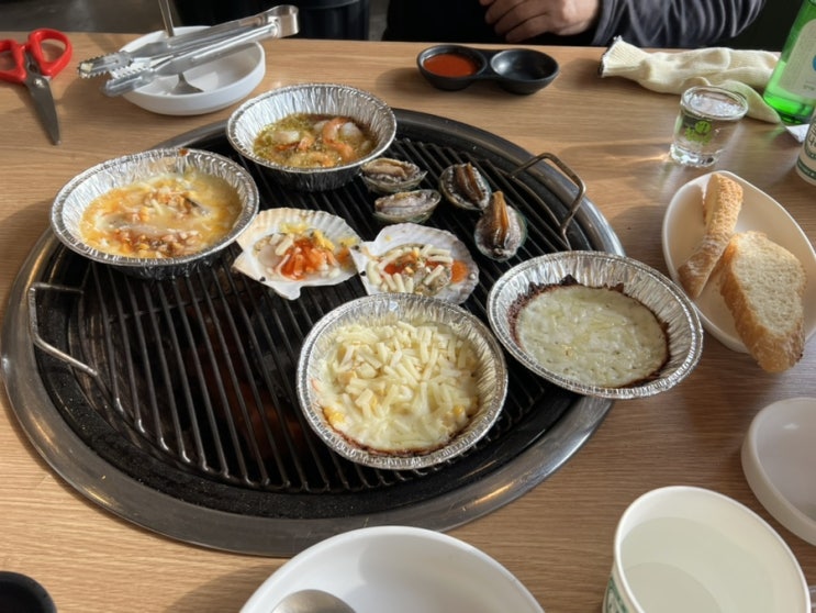  인천 월미도 조개구이 무한리필 장터 조개구이