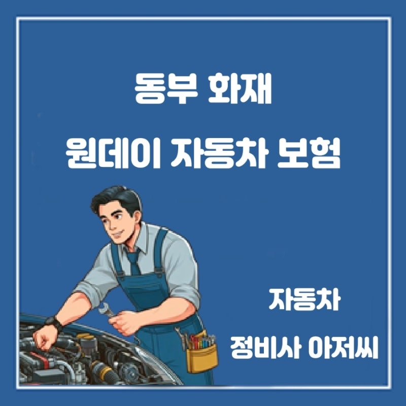 동부 화재 원데이 자동차 보험 특장점