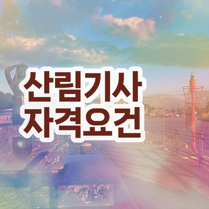  산림기사 자격증 산림기사 시험응시조건 인강만 듣고 반 년만에 성공한 후기