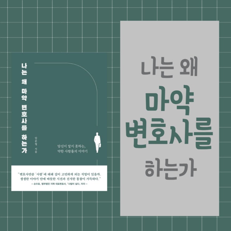  나는 왜 마약 변호사를 하는가 l 안준형 l 에세이