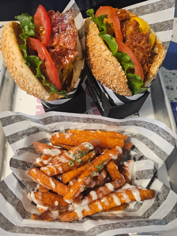  압구정로데오역/신사동 :: 수제버거 맛집 '다운타우너 청담' / 내돈내산