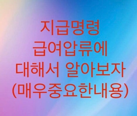  지급명령소송 급여압류에 대해서 알아보자 (직장정보와 최소생계비 그리고 신용회복위원회 체결방법방식)