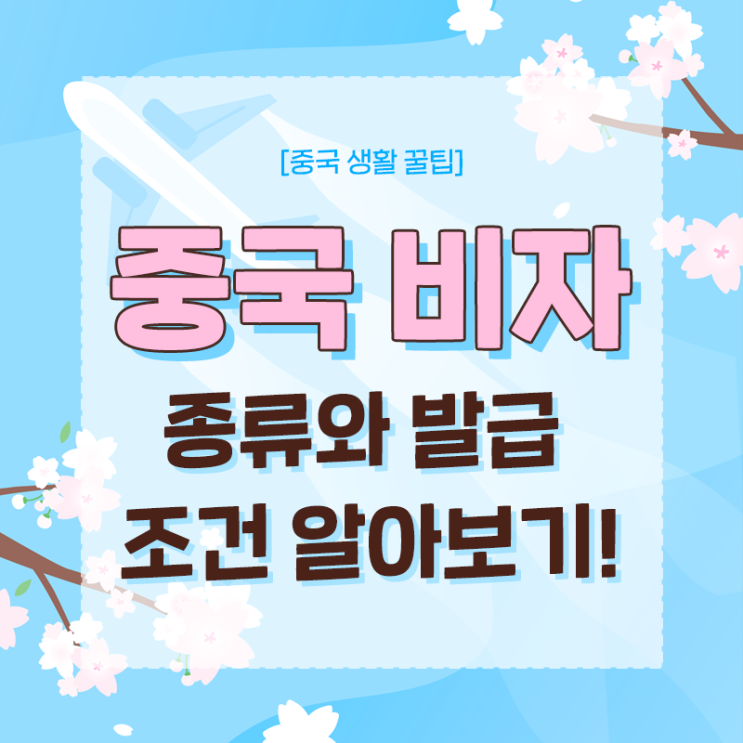  [중국 생활 꿀팁] 중국 비자 종류와 발급 조건 알아보기!