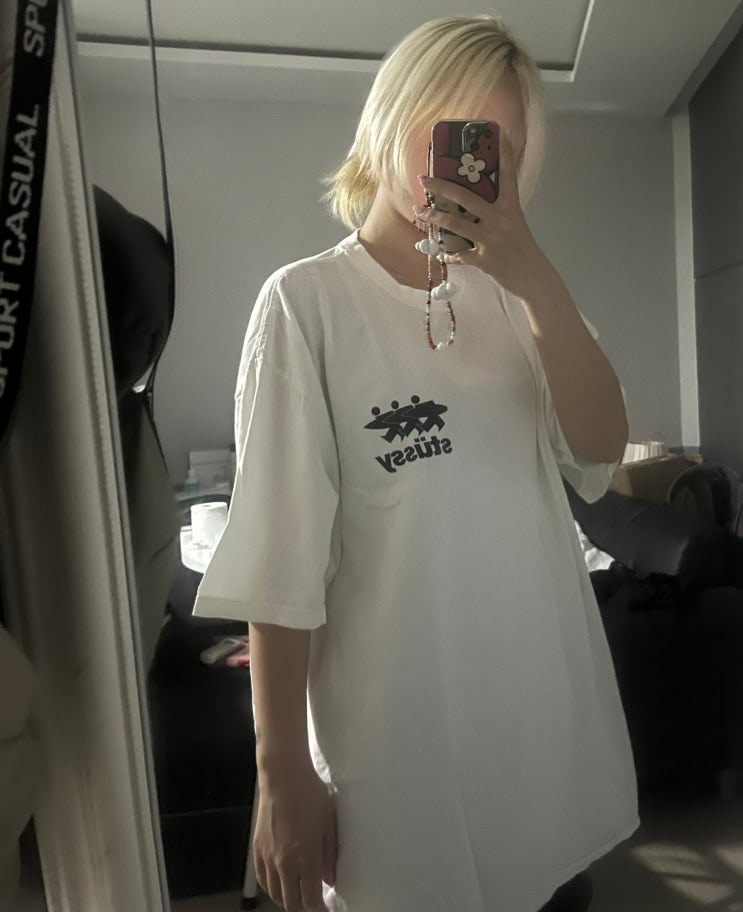  스투시 서프워크 피그먼트 다이드 티셔츠 XL 리뷰 / Stussy Surfwalk Pigment Dyed T-shirt Natural