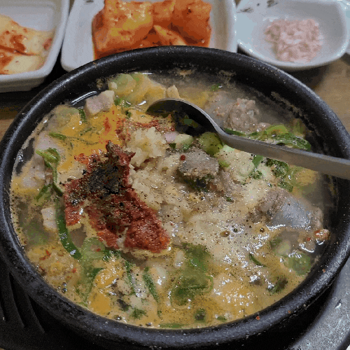 속초 등대해수욕장 맛집 영식이네 순대국밥 아바이순대 모듬국밥 주차