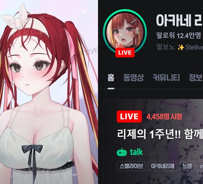 '치지직 버튜버 아카네 리제 빨간약 & 얼굴' 팬들 분노했던 도용 사건 (전생, 국적, 논란, 실물....
