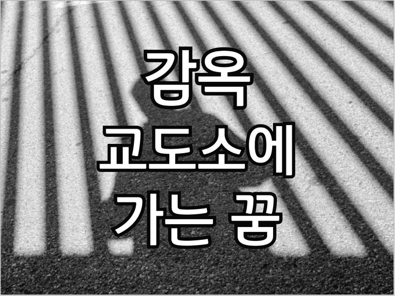 감옥 교도소에 가는 꿈 감옥가는 꿈 자수하는 꿈 감옥에 누워있는 꿈 아는 사람이 가는 꿈 가....