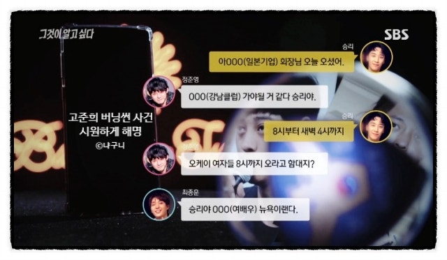 <b>고준희 버닝썬</b> 해명 카톡 소속사가 방치했다 충격