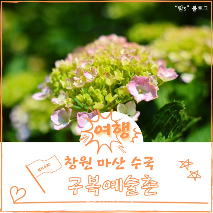  마산 수국 구복예술촌 가볼만한곳 개화상황 체험활동