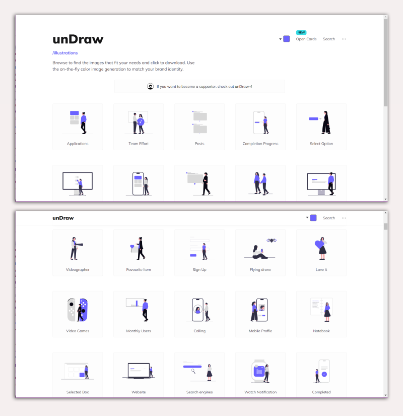 프레젠테이션 작업에 유용한 무료 일러스트 사이트 언드로우 (unDraw) : 네이버 블로그