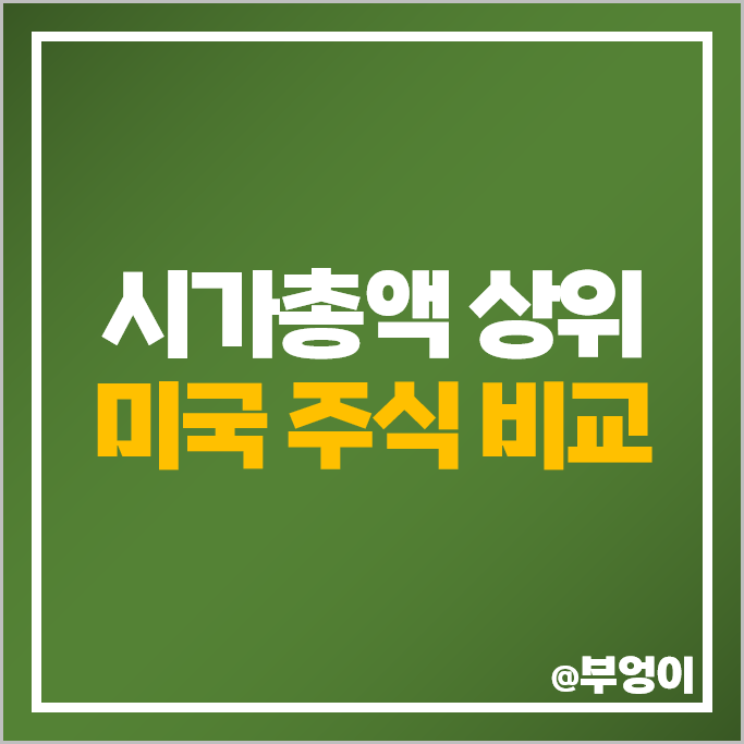 미국 시가총액 상위 주식 애플 주식 엔비디아 주가 페이스북 목표주가 미국 시가총액 상위 주식 애플 주식 엔비디아 주가 페이스북 목표주가