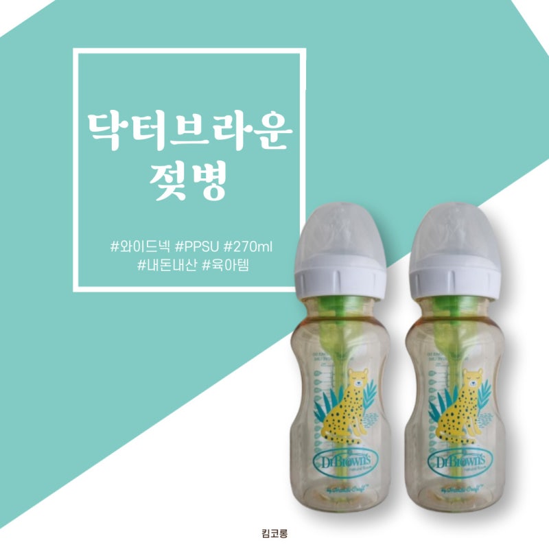 닥터브라운 PPSU 270 젖병 꼭지 호환 및 샘