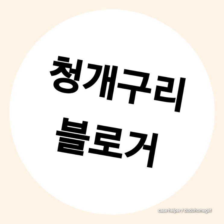  블로그에 하지 말라고 하는 것만 하는 청개구리 bloger