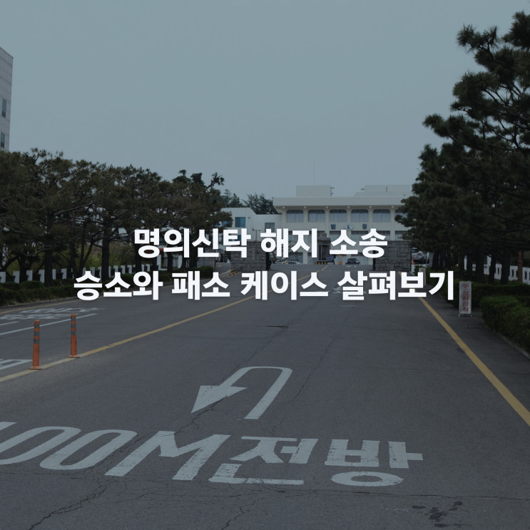  대구부동산변호사 명의신탁 해지 소송 승소와 패소 케이스 살펴보기