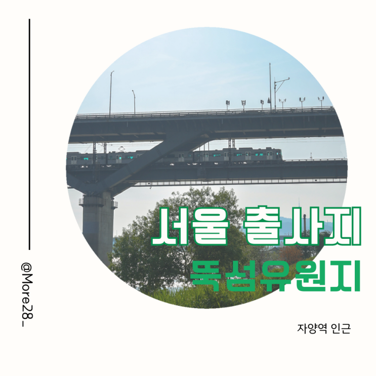  서울 출사지 추천 뚝섬유원지
