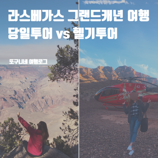  라스베가스 그랜드캐년 여행 투어 비교 : 당일투어 vs 헬기투어