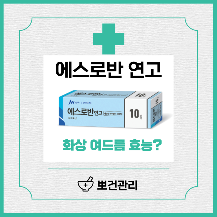  에스로반 연고 상처 여드름 화상 효능 및 가격 알아보기