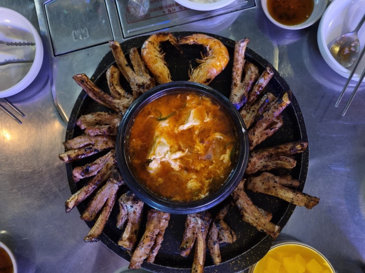  상봉동맛집 중랑등갈비 1인분 15,000원 가성비 등갈비에요
