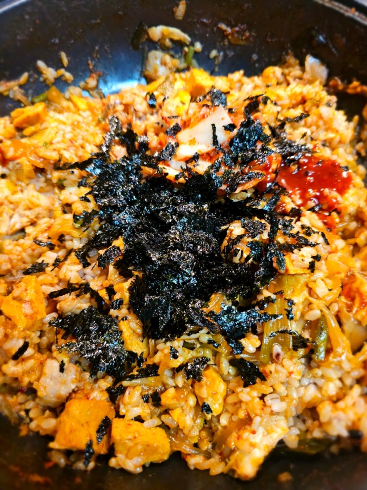  닭갈비 후 볶음밥을 위한 닭볶음탕
