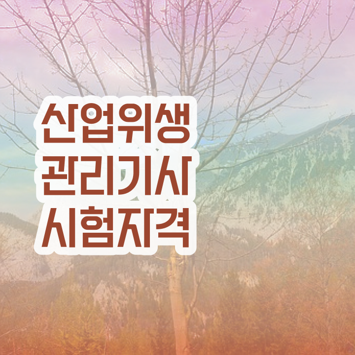  산업위생관리기사 필기 준비물 산업위생관리기사 응시조건 인강만 듣고 4달 안에 성공한 후기