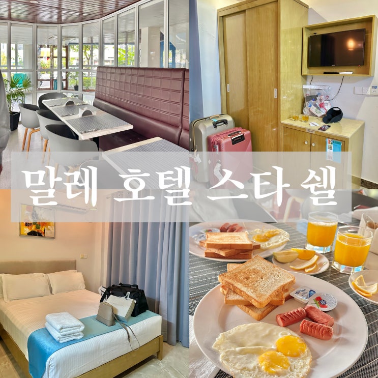  몰디브 말레 공항 근처 가성비 호텔 스타 쉘 깔끔하고 조식 맛있던 곳
