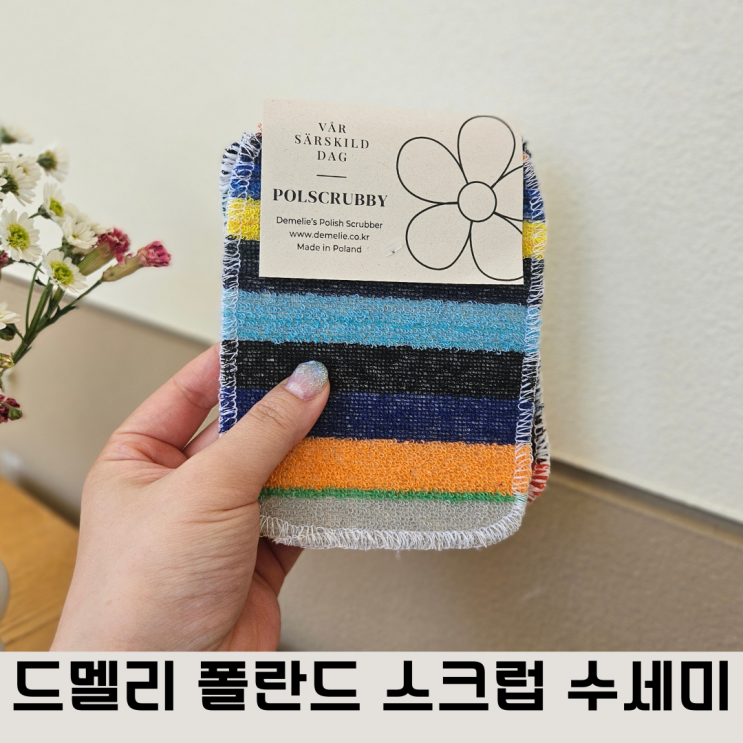  스크래치 걱정 NO! 드멜리 폴란드 스크럽 수세미 폴스크러비