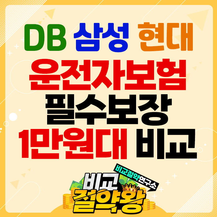  운전자보험 DB 삼성 현대 비교 그 결과는?