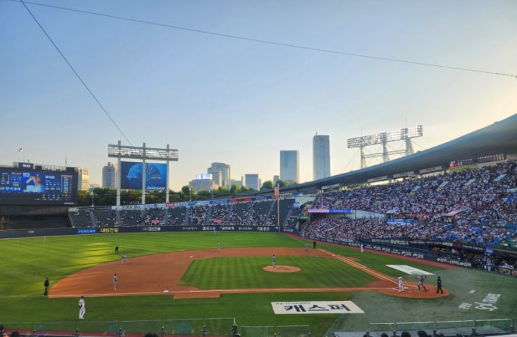 3루 블루석 216블럭 9열 자리 시야 후기(0613 <b>한화</b>vs<b>두산전</b>)