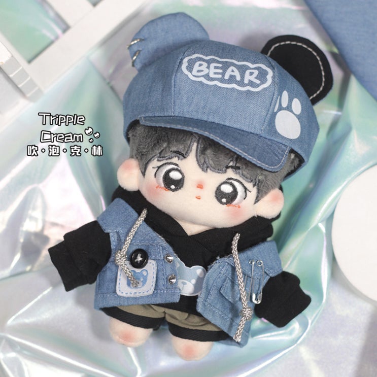  10cm 쿨 데님 베어 세트 인형옷 아이돌인형옷