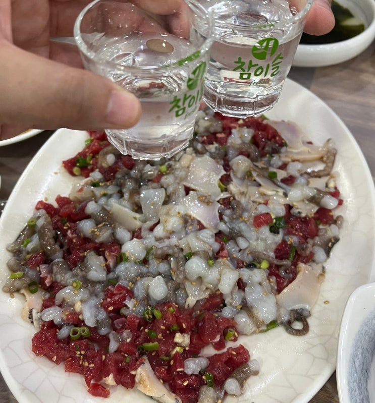  목포 낙지탕탕이 전복 육회 맛집, 하당먹거리
