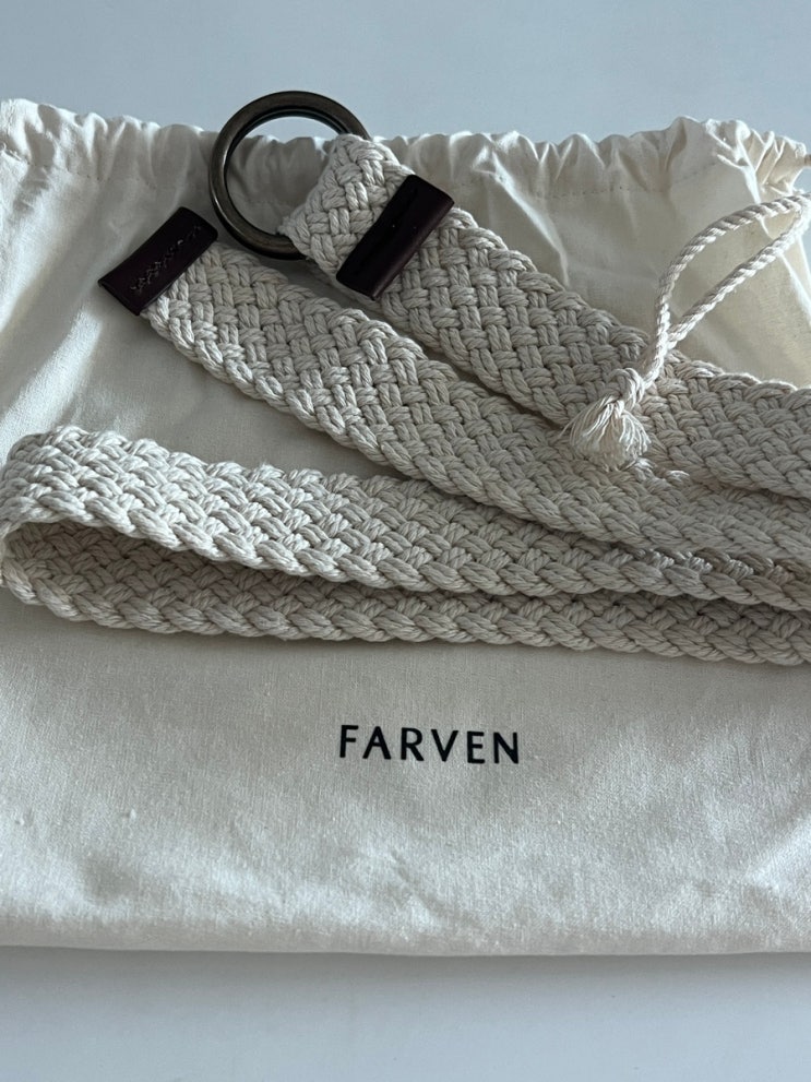 위빙 벨트 추천 | FARVEN 파르벵 벨트 리뷰(flow belt - ivory)