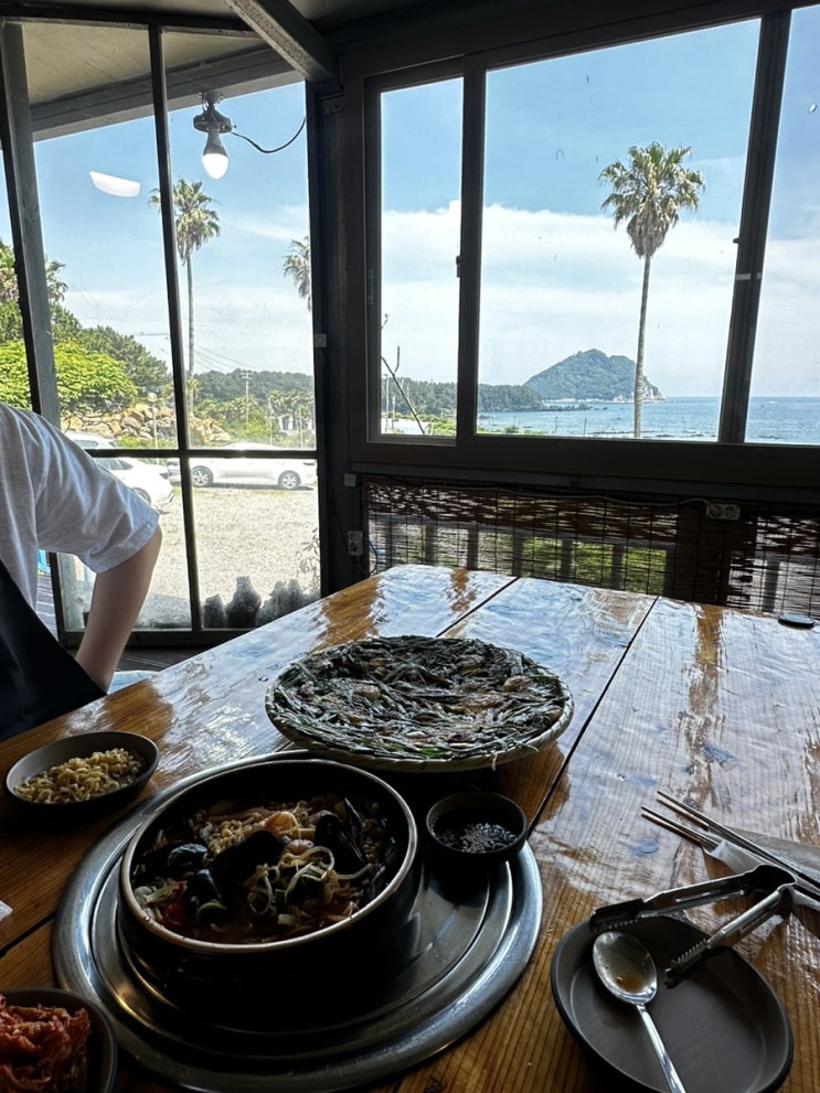  제주 해물라면 맛집 아기해녀의집 서귀포 오션뷰