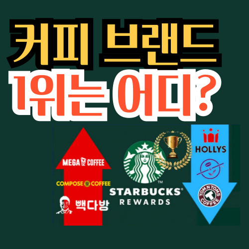  커피 브랜드 순위 1위는 어디일까?